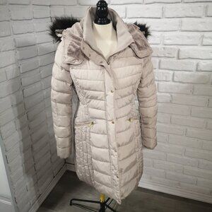 Ricki's Ladies Size Small Zipper & Snap Closure Winter Puffy Coat with Hood